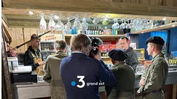 France 3 Champagne-Ardenne  à Fismes pour le tournage d'un feuilleton
