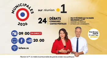 ELECTIONS MUNICIPALES 2026  Réunion la 1ère au plus près des électrices et des électeurs ! Rendez-vous citoyen majeur, les 15 et 22 mars prochains, les Réunionnais (ses) vont élire leurs maires. Ces élections municipales constituent un moment clé de la vie démocratique locale. Elles permettent aux citoyens de choisir celles et ceux qui agiront concrètement, au quotidien, pour leur commune et leur cadre de vie.