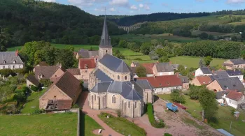 eglise image drone saone et loire