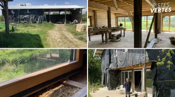 Hangar agricole transformé en maison bioclimatique