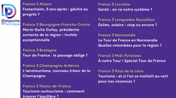 DEP régions 29 juin 2025