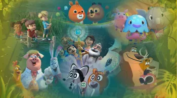 "Des matins colorés pour des vacances inoubliables !" "C'est les vacances ! Regarde tes dessins animés préférés chaque jour de 5h45 à 9h15 sur Réunion, la 1ère télé !"