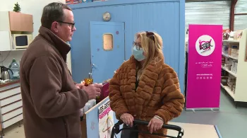Distribution aux restos du coeur en Sarthe