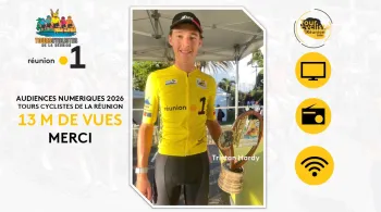 🚴‍♂️ Tour Cycliste de La Réunion 2026 : Réunion La 1ère rayonne bien au-delà de l’île avec près de 13 millions de vues sur le numérique ! 📺📱