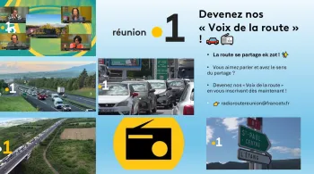 La route se partage ek zot ! ✨ Vous aimez parler et avez le sens du partage ? Devenez nos « Voix de la route » en vous inscrivant dès maintenant !👉 radioroutereunion@francetv.fr