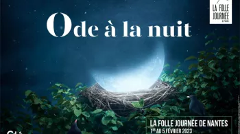 Affiche la folle journée 2023 avec le titre Ode à la nuit