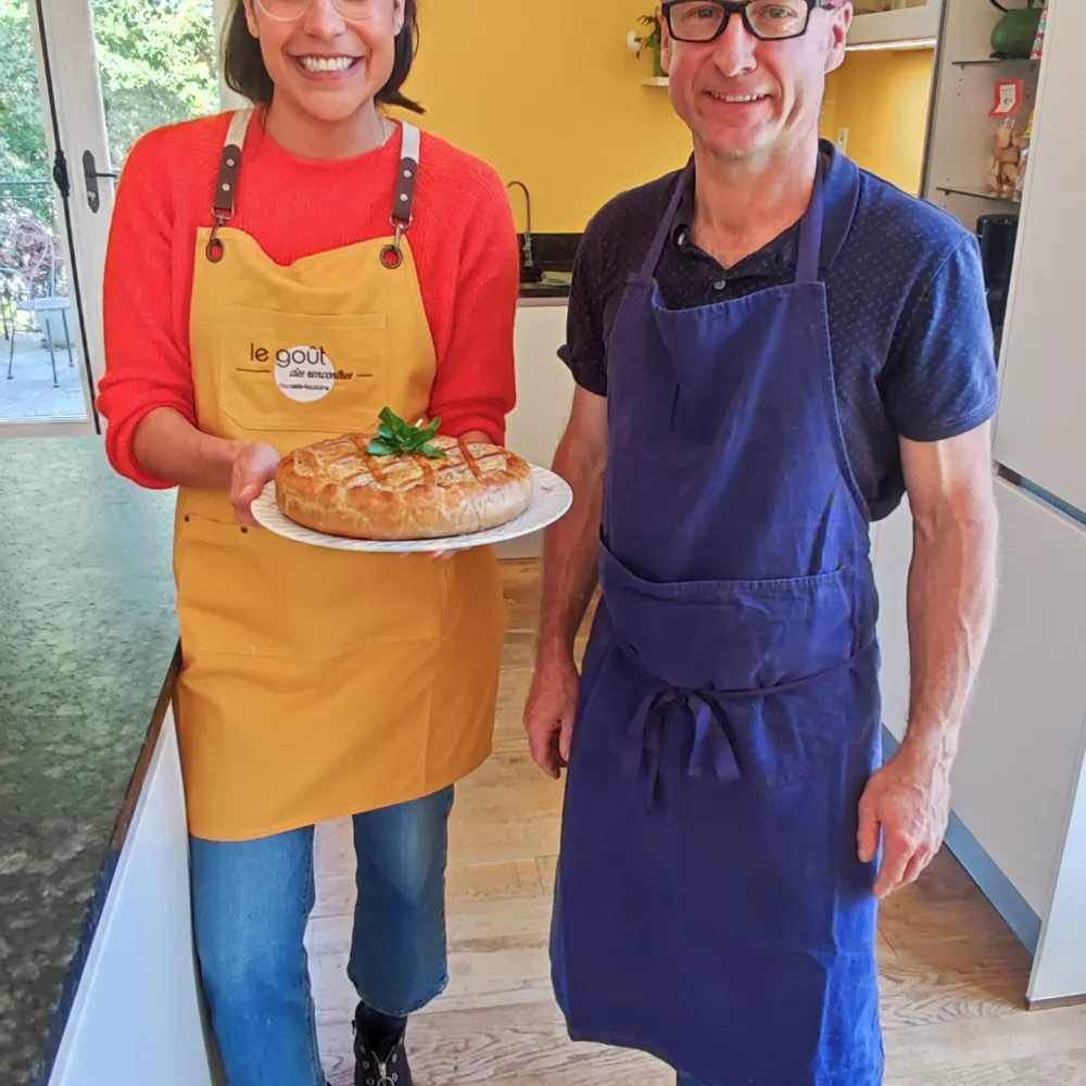 Justine Piluso en cuisine avec Cyrille Justine Piluso en cuisine avec Cyrille