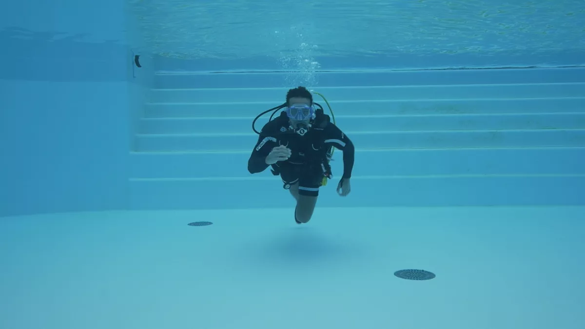 Sprint sous l'eau