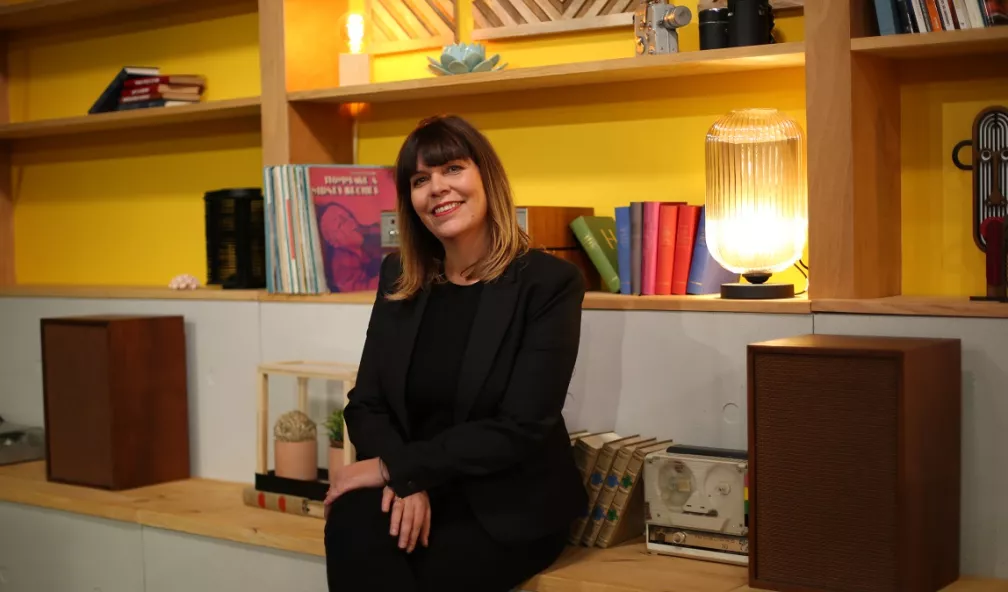 Delphine Roux sur le plateau de VEF @Matthieu Jeanneau 