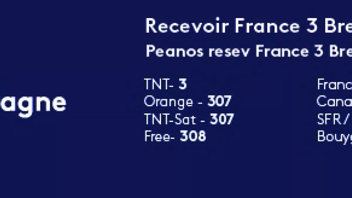 Canaux de diffusion France 3 Bretagne