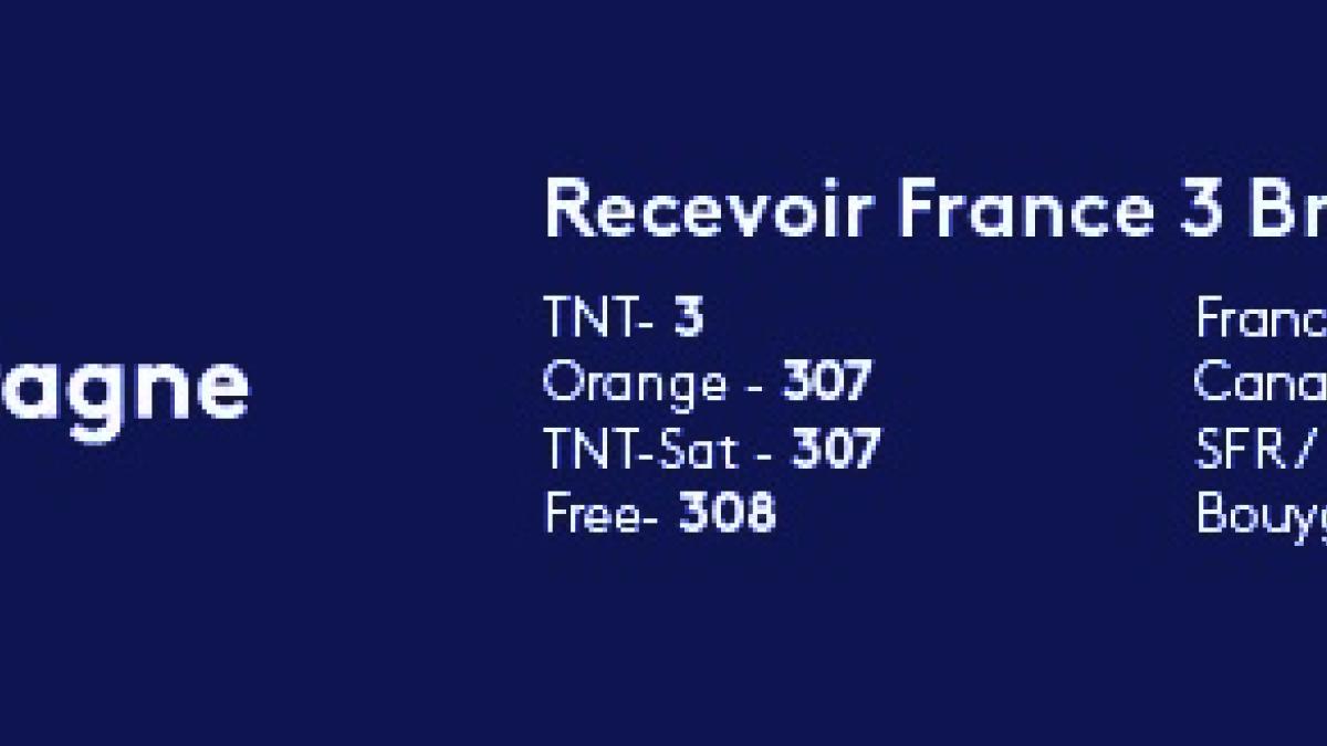Recevoir France 3 Bretagne - canaux de diffusion