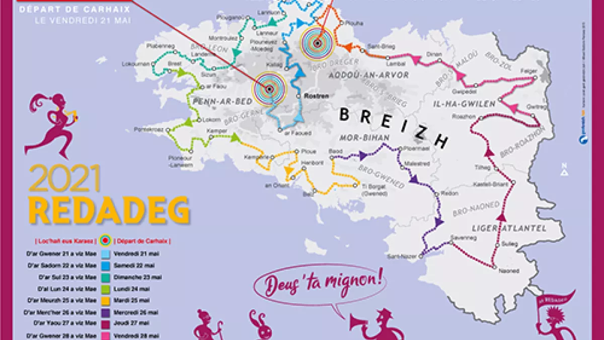 Carte la Redadeg 2021