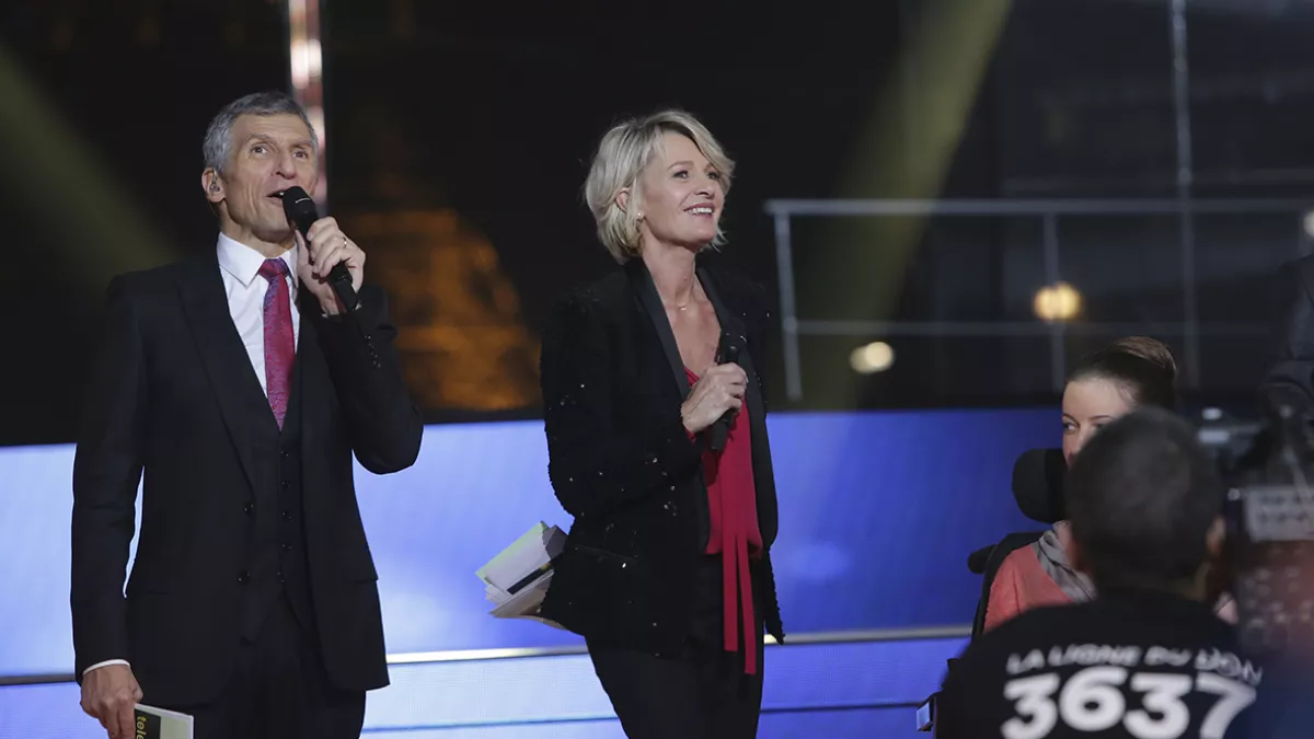 Nagui et Sophie Davant