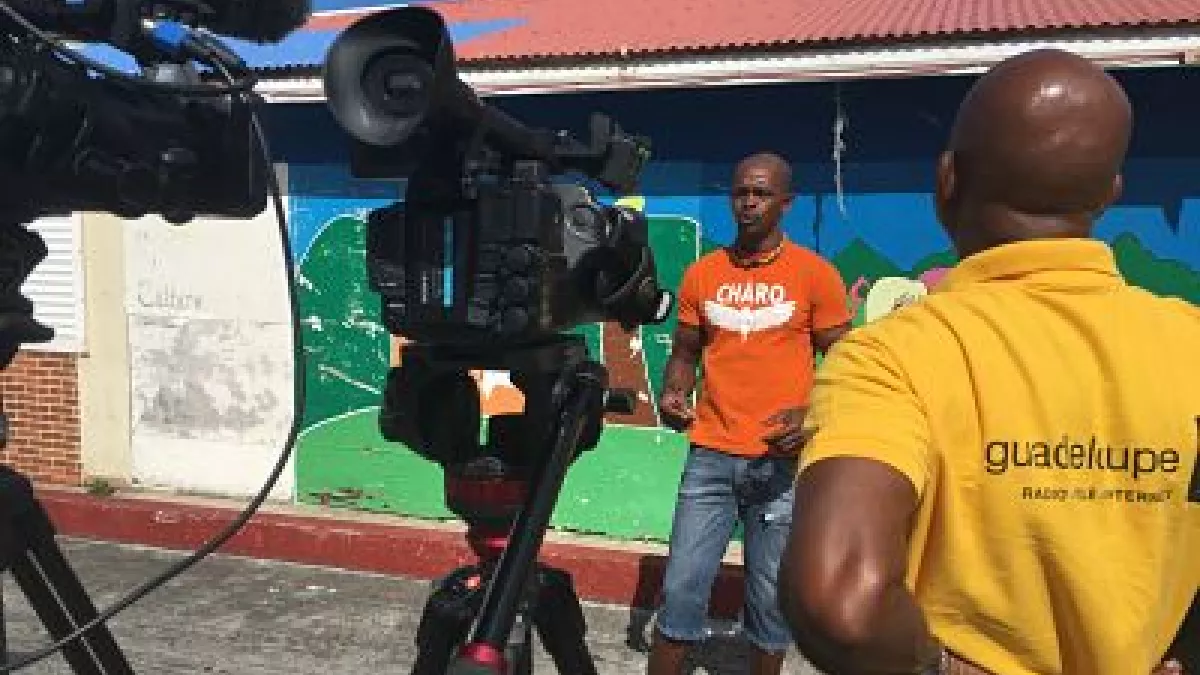 tournage documentaire témoin et Steeve Prudent