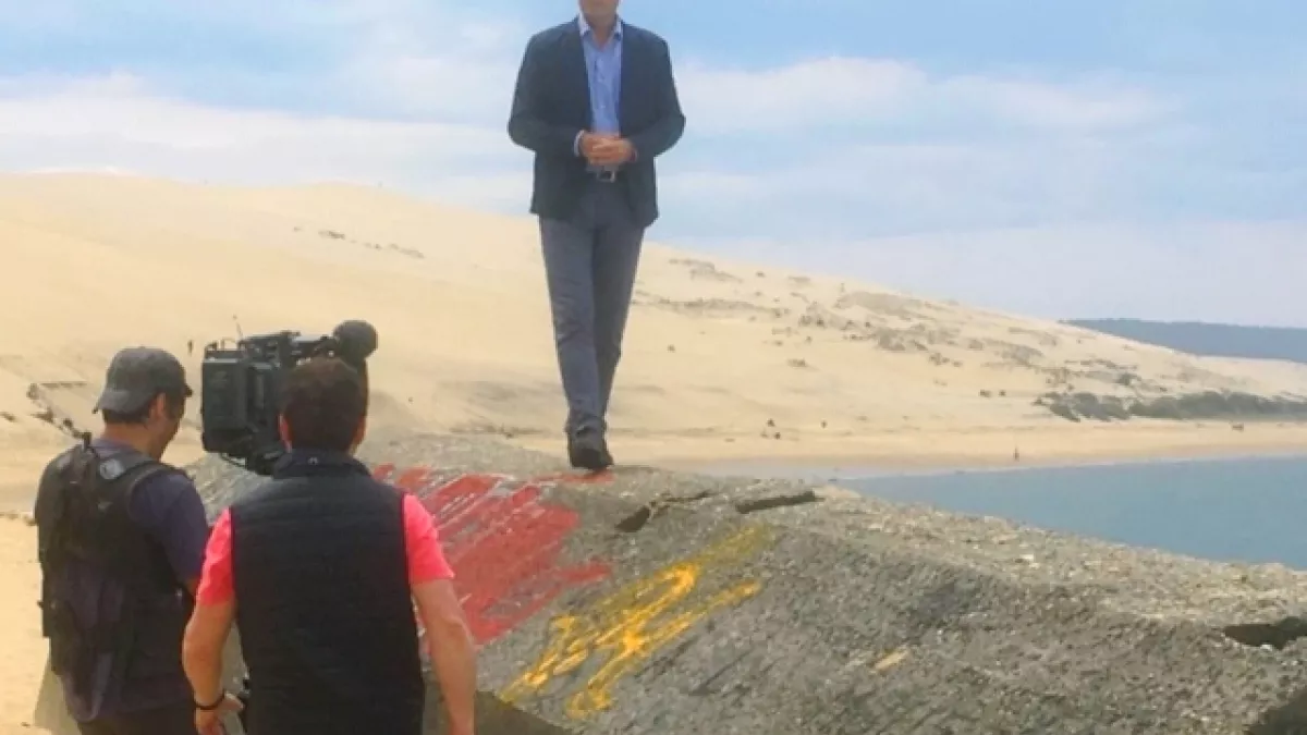 Tournage de plateau avec Vincent Dubroca