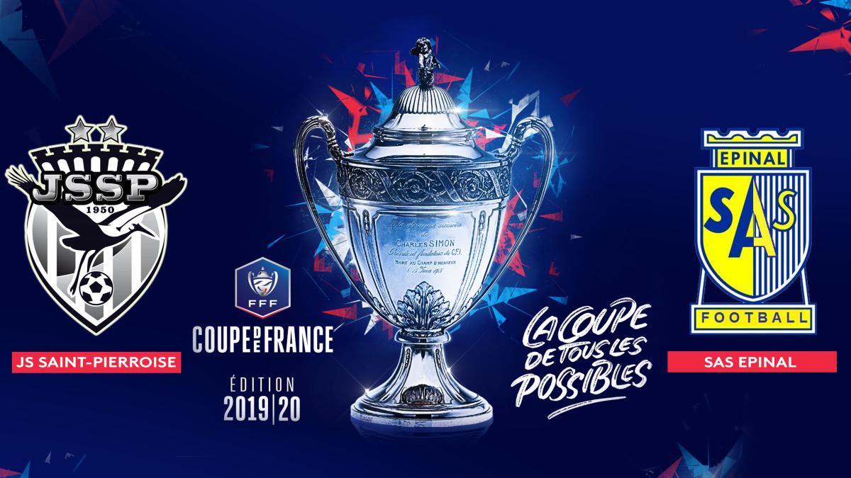 16ème tour de la Coupe de France - La JS Saint-Pierroise face aux pros Epinal SAS