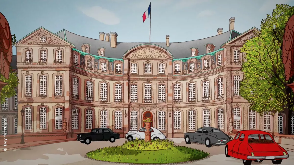 Dessin de la préfecture de Strasbourg  © Day for Night