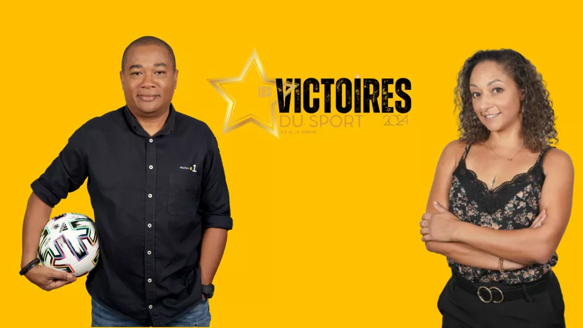 Evènement LES VICTOIRES DU SPORT 2024 EN DIRECT DE LA CITE DES ARTS SUR REUNION LA 1ERE Présentation : Johnny Lerivain & Yaëlle Trules Vendredi 7 mars 2025 à 20.50