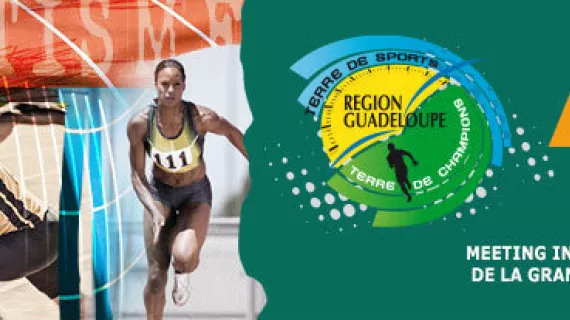 affiche meeting athlétisme Région Guadeloupe @suivishopoption