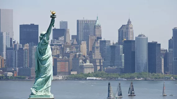 ©Th.Martinez/Sea&Co/OSM. NEW YORK CITY - BCN Race, 29 MAY 2014. Manhattan view