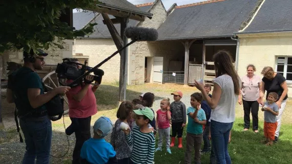Visite d'enfants à l'écomusée - © Xavier Selva