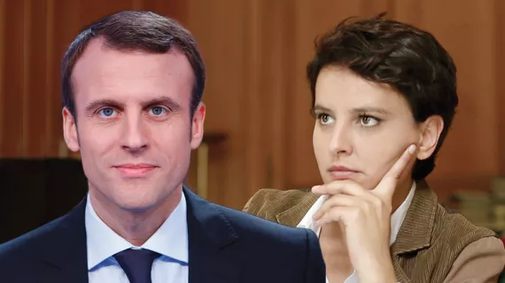 Macron et Vallaud-Belkacem