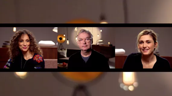 Houda Benyamina, Dominique Besnehard et Julie Gayet (c) MFP