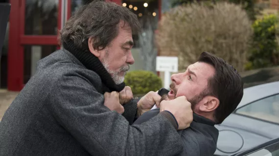 Olivier Marchal et Michaël Youn, dans Mon frère bien-aimé