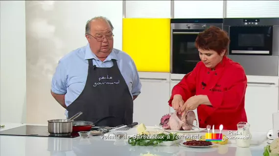 Anne et Gilbert sur le plateau de Péché Gourmand