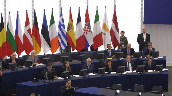 Salle de vote du Parlement européen