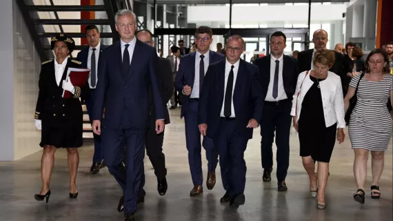 Bruno Le Maire et élus locaux