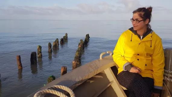 France sur le bateau de pêche 