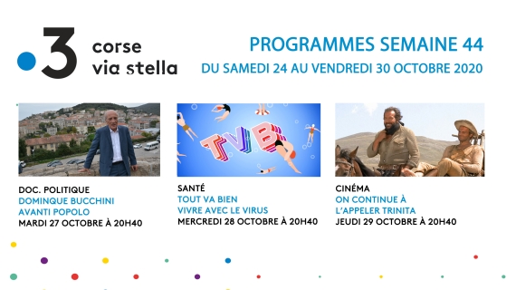 Les programmes de Via Stella du 24 au 30 octobre 2020 - Semaine 44