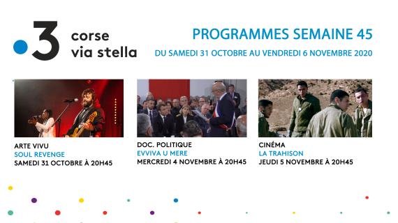 Les programmes de Via Stella du 31 octobre au 6 novembre 2020 - Semaine 45