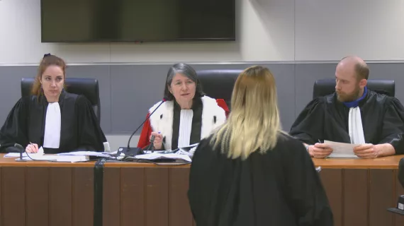 Justice en France à la Cour d'assises du Nord à Douai