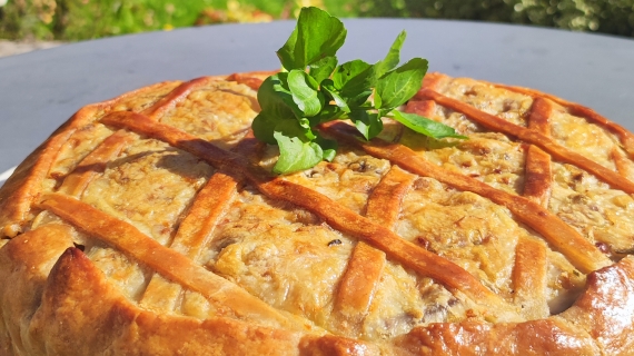 Tourte au cresson à Boé 