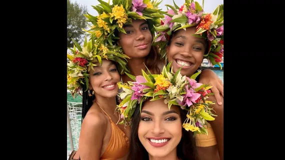 Les miss n'ont peur de rien en Polynésie 