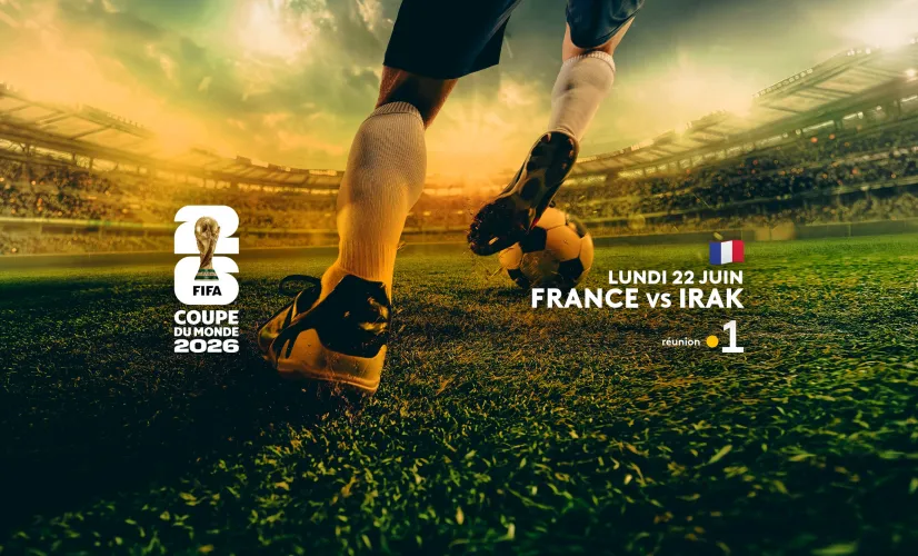 COUPE DU MONDE 2026 🏆⚽ Réunion la 1ère, votre plus grand terrain de sport ! 🇷🇪🏟️ MATCH ÉVÈNEMENT À VIVRE EN DIRECT ET EN CLAIR ! 📺✨ Sur Réunion la 1ère, préparez-vous à vibrer devant le grand choc des Bleus ! Une rencontre au sommet et particulièrement attendue par tous les passionnés de football. 🌟👀