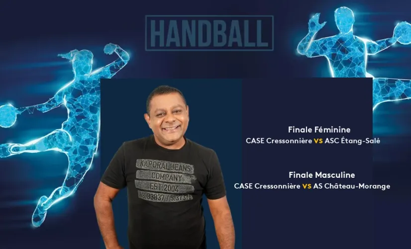 Finales handball en direct @Réunionla 1ère : Case Cressonnière-ASC Etang-Salé (Femmes) et Case Cressonnière-AS Château-Morange (Hommes) le 30 mai prochain