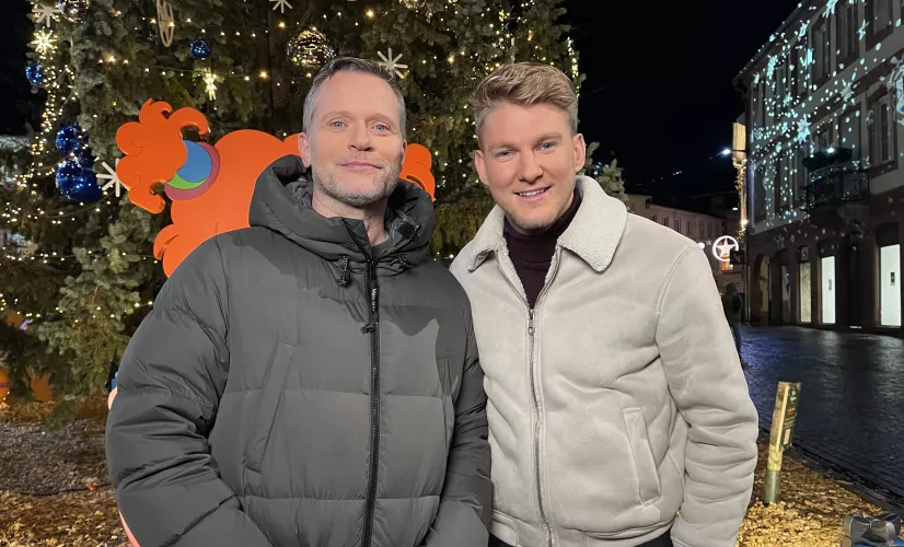 Secrets de Noël, Hervé Aeschbacher au marché de Noël de Haguenau