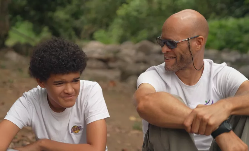 Thierry et son fils Nahyel