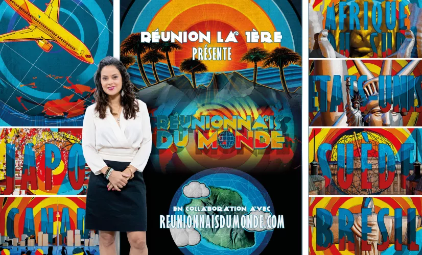 Réunionnais Du Monde  « Tous ambassadeurs de la Réunion»  La diaspora réunionnaise, disséminée aux quatre coins de la planète nous donne rendez-vous du lundi au vendredi à 18H30 »  en compagnie de Katiana Castelneau  à partir du lundi 21 février sur Réunion la 1ère TV.
