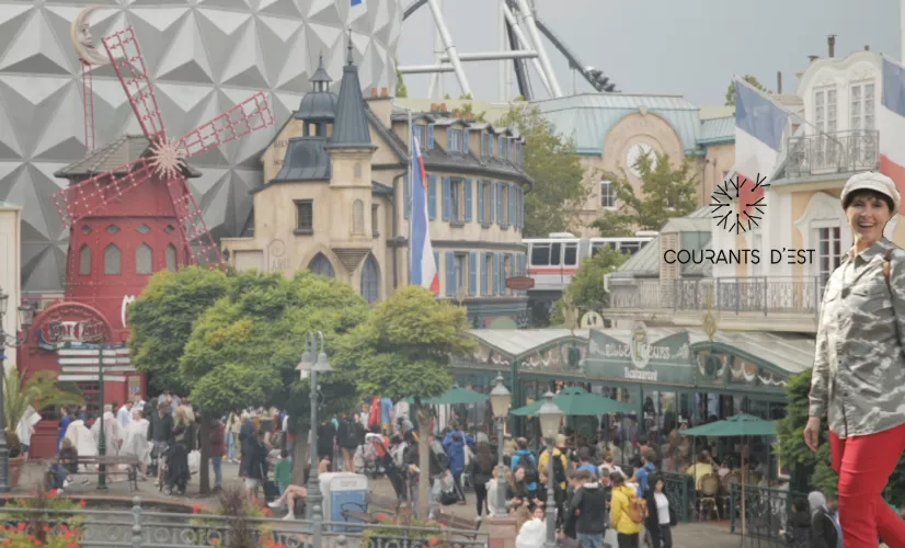 Courants d'Est - Carine Aigon visite le parc de loisirs Europapark - crédit FTV Courants d'Est - Carine Aigon visite le parc de loisirs Europapark - crédit FTV