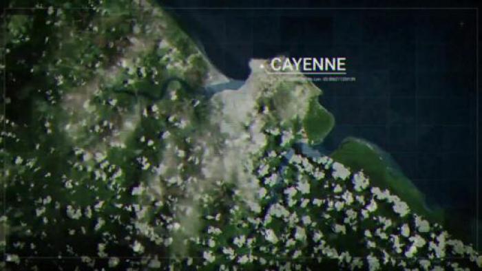 Guyane, Cayenne vue sur mer 